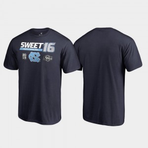 Sweet 16 Backdoor Navy North Carolina Tar Heels College T-Shirt For Men's March Madness 2019 NCAA Basketball Tournament