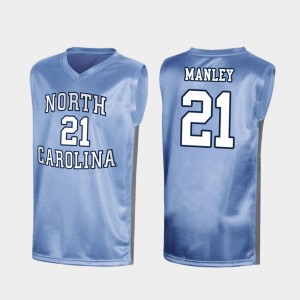 #21 Special Basketball North Carolina Tar Heels Sterling Manley College Jersey Royal March Madness Mens