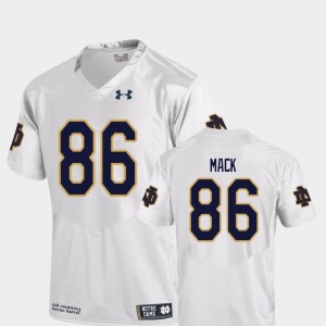 White Alize Mack College Jersey University of Notre Dame Replica For Men Football #86