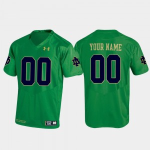 Football College Custom Jerseys #00 Kelly Green Men's Replica Irish