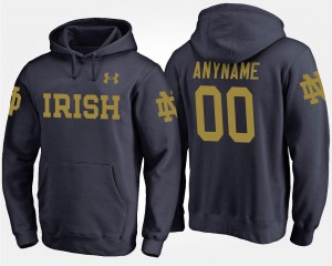 #00 College Customized Hoodies Navy Notre Dame Fighting Irish For Men's