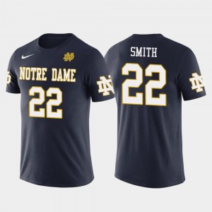 Future Stars For Men #22 Navy Notre Dame Fighting Irish Harrison Smith College T-Shirt Minnesota Vikings Football