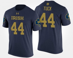 UND For Men Justin Tuck College T-Shirt Navy #44