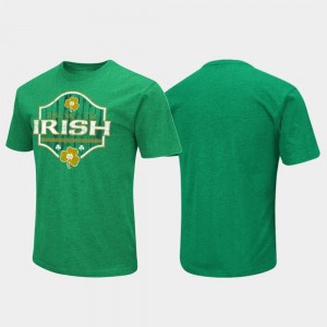 University of Notre Dame Colosseum Kiss Me Men's College T-Shirt Kelly Green St. Patrick's Day