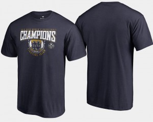 Women's Basketball University of Notre Dame College T-Shirt Basketball Big & Tall 2018 National Champions Rebound Navy Mens
