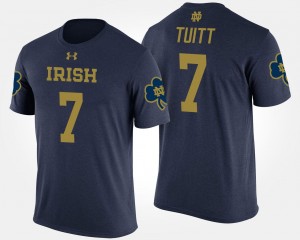 Stephon Tuitt College T-Shirt Men's #7 Notre Dame Fighting Irish Navy
