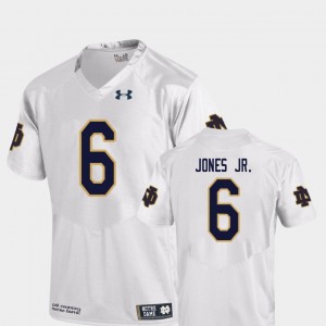 Replica Tony Jones Jr. College Jersey Football For Men Notre Dame #6 White