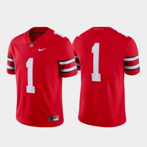 Limited Football #1 For Men College Jersey Scarlet Ohio State