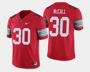 Scarlet For Men's 2018 Spring Game Limited Demario McCall College Jersey #30 Ohio State