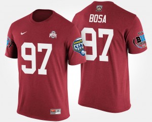 Scarlet Big Ten Conference Cotton Bowl Ohio State Buckeyes Men Joey Bosa College T-Shirt #97 Bowl Game