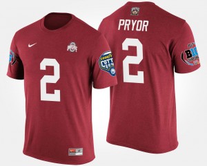 #2 Big Ten Conference Cotton Bowl For Men's Scarlet Terrelle Pryor College T-Shirt Bowl Game Buckeyes