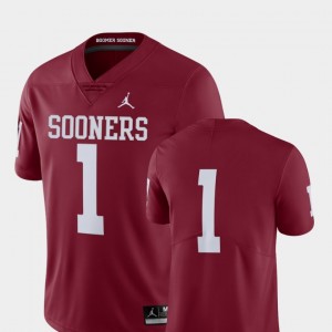 Football College Jersey Limited Sooners Crimson Mens #1