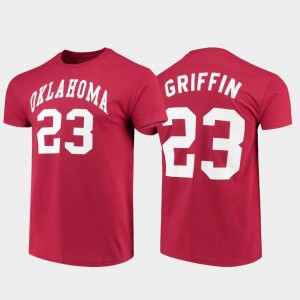 Basketball Men Oklahoma Blake Griffin College T-Shirt Crimson #23 Original Retro Brand Alumni Basketball