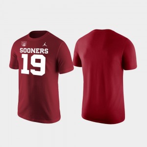 Cotton Crimson Mens College T-Shirt University Of Oklahoma 125th Football Season