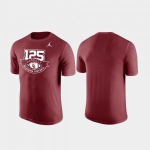 Legend For Men's Sooners College T-Shirt 125th Football Season Crimson