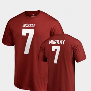 OU Sooners Name & Number #7 Legends Cardinal DeMarco Murray College T-Shirt For Men's