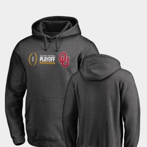 College Hoodie For Men Heather Gray Cadence OU 2018 Football Playoff Bound