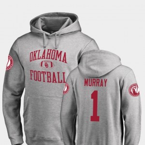 University Of Oklahoma #1 Neutral Zone Football Men's Kyler Murray College Hoodie Ash