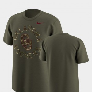 Olive Sooner College T-Shirt For Men's Legend Camo