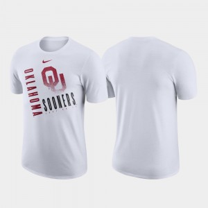 Mens Just Do It Oklahoma Sooners College T-Shirt Performance Cotton White