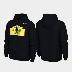 Local Phrase College Hoodie Pullover Black Mens UO