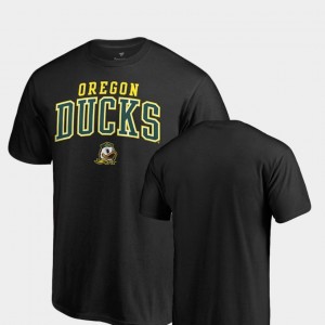 Black Oregon College T-Shirt For Men's Square Up