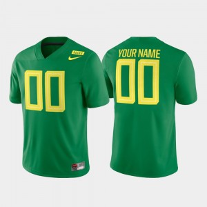 Oregon #00 Game For Men Apple Green Football College Custom Jerseys