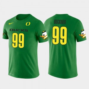 Men's Future Stars Green #99 Deforest Buckner College T-Shirt San Francisco 49ers Football Oregon Ducks