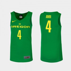 Basketball Oregon Ducks Ehab Amin College Jersey For Men's Replica #4 Green
