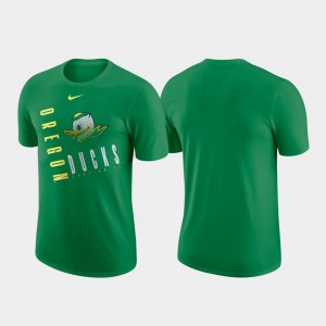 College T-Shirt Performance Cotton For Men's Green Just Do It Oregon Ducks