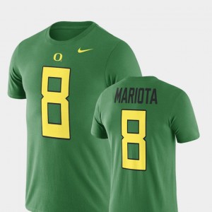 #8 Men Name & Number Green Marcus Mariota College T-Shirt Football Oregon