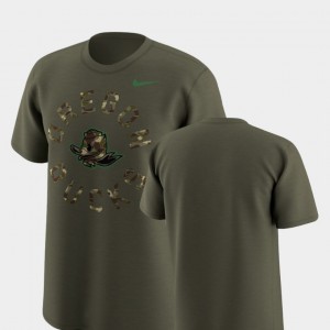 Oregon Olive Legend Camo Mens College T-Shirt