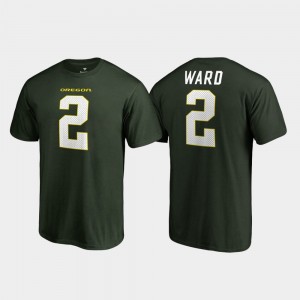 Ducks Legends Name & Number T.J. Ward College T-Shirt Men #2 Green