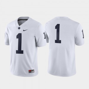 Penn State Nittany Lions Game College Jersey For Men #1 White