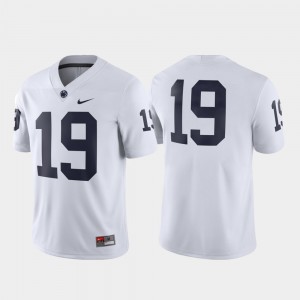 For Men's Football Penn State #19 Game College Jersey White