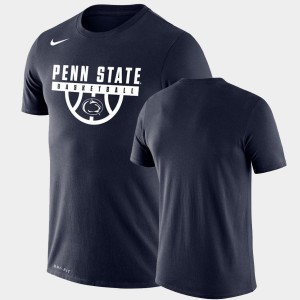 For Men's College T-Shirt Performance Basketball Penn State Drop Legend Navy
