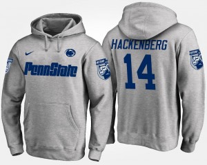For Men's Gray Nittany Lions Christian Hackenberg College Hoodie #14