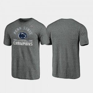 For Men Penn State Nittany Lions College T-Shirt 2019 Cotton Bowl Champions Gray Offensive Tri-Blend