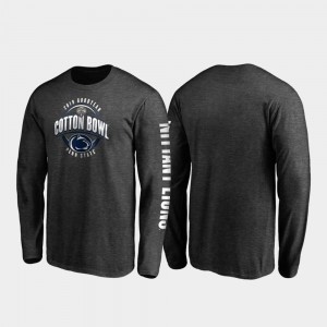 Neutral Stiff Arm Long Sleeve Heather Charcoal Men's 2019 Cotton Bowl Bound PSU College T-Shirt