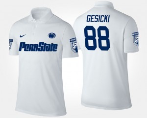 Penn State Nittany Lions White Mike Gesicki College Polo #88 For Men