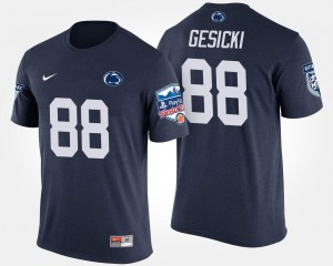 Bowl Game PSU Men Fiesta Bowl Mike Gesicki College T-Shirt #88 Navy