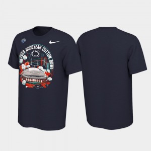 Penn State For Men's 2019 Cotton Bowl Bound Illustration Navy College T-Shirt