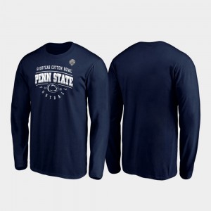 2019 Cotton Bowl Bound Tackle Long Sleeve For Men's Navy Penn State College T-Shirt