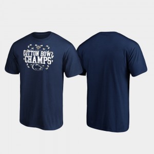Navy 2019 Cotton Bowl Champions PSU For Men College T-Shirt Receiver