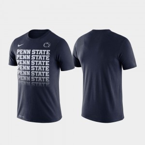 Fade Navy Penn State College T-Shirt Mens Performance