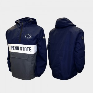 Alpha Anorak Pullover College Jacket Mens Half-Zip Navy Penn State