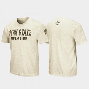 Men OHT Military Appreciation Penn State Oatmeal Desert Camo College T-Shirt