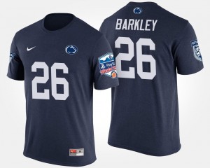 Navy For Men Saquon Barkley College T-Shirt Penn State Fiesta Bowl #26 Bowl Game