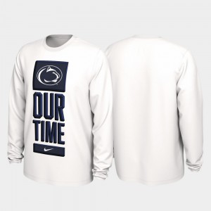 College T-Shirt Our Time Bench Legend 2020 March Madness White Men's PSU