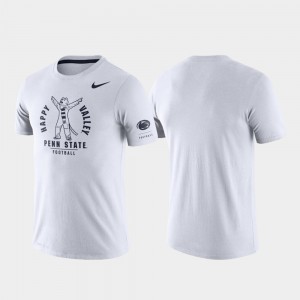 Penn State Nittany Lions Mens Rivalry White Tri-Blend Performance College T-Shirt
